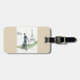 Étiquette À Bagage étiquette de bagage. Steward (hôtesse de l'air)
