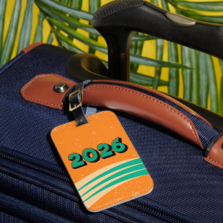 Étiquette À Bagage Étiquette de bagage Tournée mondiale de voyage Nou