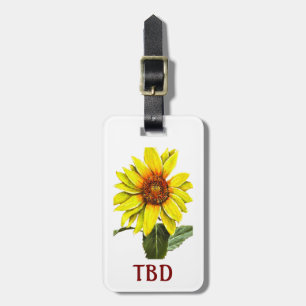 Étiquette À Bagage Étiquette de bagage Tournesol