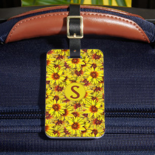 Étiquette À Bagage Étiquette de bagage Tournesol