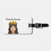 étiquette de bagage Travel Queen
