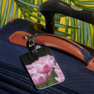Étiquette À Bagage Étiquette de bagage tulipe rose