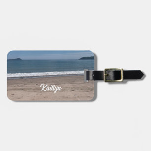 Étiquette À Bagage Étiquette de bagage Vagues sur la plage