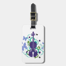 Étiquette de Cadeau-Bagage de violon