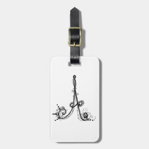 Étiquette À Bagage Étiquette de fantaisie de bagage d'Alphabet™ "A" !