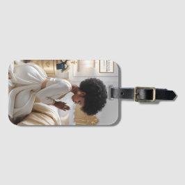 Étiquette À Bagage Étiquette de la prière Mère or et blanc