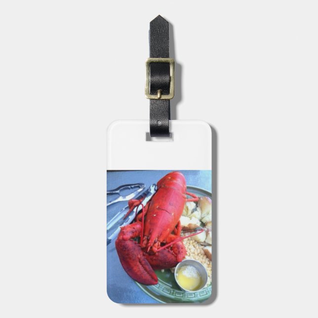 Étiquette À Bagage étiquette de l'amant du homard (Devant Vertical)