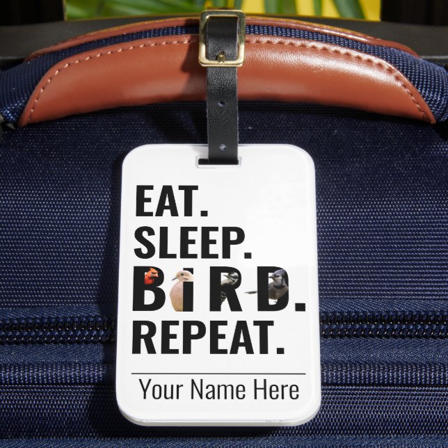 Étiquette À Bagage Étiquette de l'observateur d'oiseaux Répéter le so (Insitu Rectoal 2)