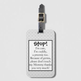 Étiquette À Bagage Étiquette de poussette de Preemie