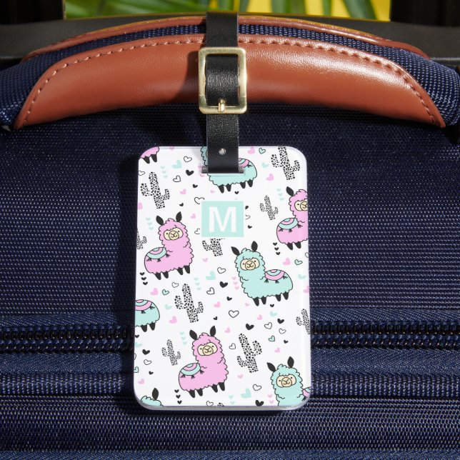 Étiquette À Bagage Étiquette de transport pour enfants Llama Fun (Insitu Rectoal 2)