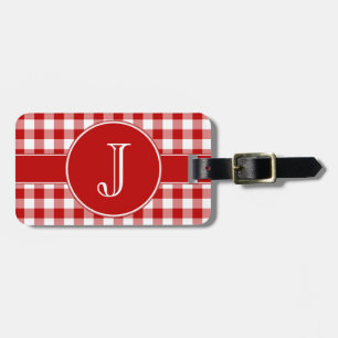 Étiquette À Bagage Étiquette décorée d'un monogramme de bagage de