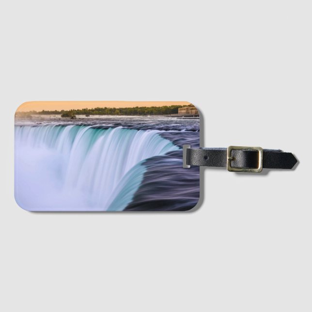 Étiquette À Bagage Étiquette des bagages de chute d'eau (Devant Horizontal)