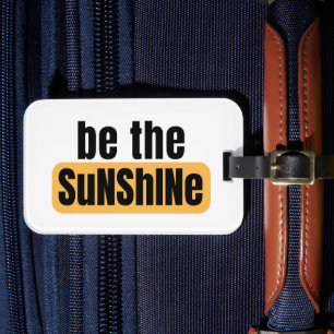 Étiquette À Bagage Étiquette des bagages Sunshine
