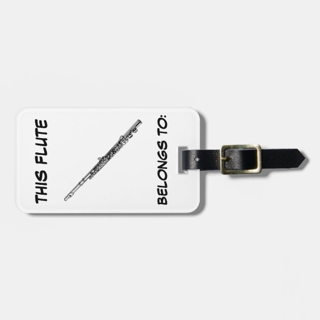 Étiquette À Bagage Étiquette d'identification de cannelure (Devant horizontal)