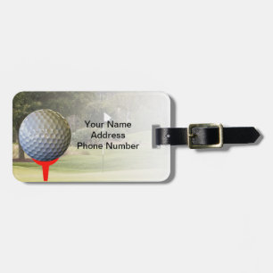 Étiquette À Bagage Étiquette du bagage du golfeur, personnalisable