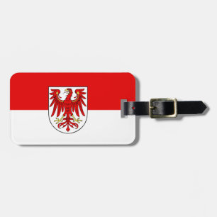 Étiquette À Bagage Étiquette du drapeau de Brandebourg