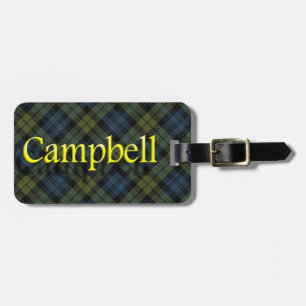 Étiquette À Bagage Étiquette écossaise de bagage de Campbell de clan