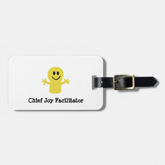 Étiquette À Bagage Étiquette en chef de bagage de facilitateur de (Devant horizontal)