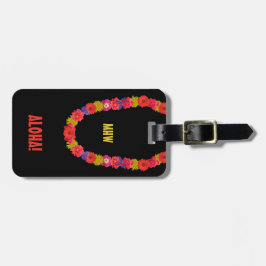 Étiquette À Bagage Étiquette faite sur commande hawaïenne de bagage