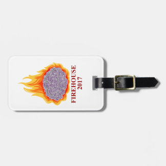 Étiquette À Bagage Étiquette flamboyante de bagage de cerveau