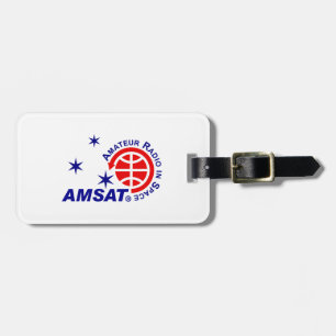 Étiquette À Bagage Étiquette horizontale de bagage de logo d'AMSAT