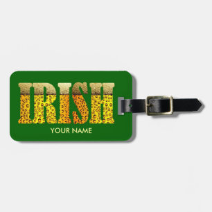 Étiquette À Bagage Étiquette IRLANDAISE de bagage de bière