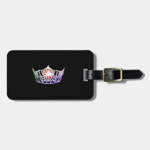 Étiquette À Bagage Étiquette Miss America Multi Silver Crown Luggage