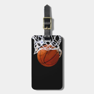 Étiquette À Bagage Étiquette moderne unique de bagage de basket-ball