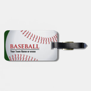 Étiquette À Bagage Étiquette personnalisable de bagage de base-ball