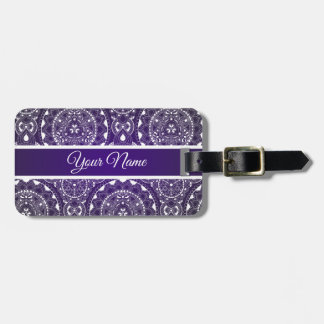 Étiquette À Bagage Étiquette personnalisable de bagage de mandala