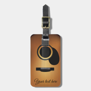 Étiquette À Bagage Étiquette personnalisée de bagage de guitare