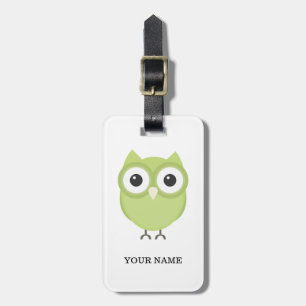 Étiquette À Bagage Étiquette personnalisée de bagage de hibou