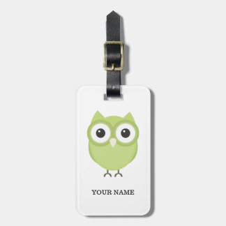 Étiquette À Bagage Étiquette personnalisée de bagage de hibou