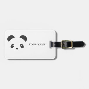 Étiquette À Bagage Étiquette personnalisée de bagage de panda