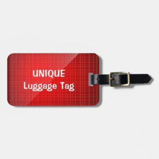 Étiquette À Bagage Étiquette personnalisée unique rouge de bagage