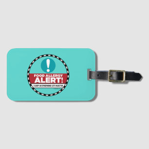 Étiquette À Bagage Étiquette vigilante d'allergie alimentaire