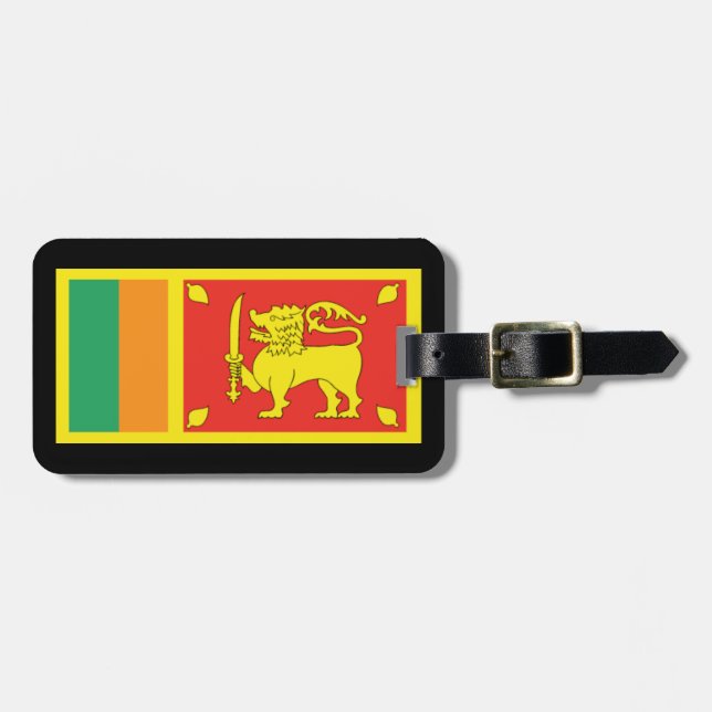 Étiquette À Bagage Étiquettes de bagage du Sri Lanka (Devant horizontal)
