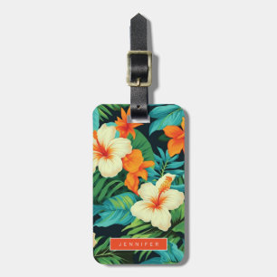 Étiquette À Bagage Étiquettes de bagages Hawaiian Flowers