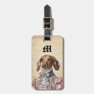 Étiquette À Bagage Étiquettes de bagages pour chien teckel victorien