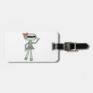 Étiquette À Bagage Étiquettes de bagages Robot Fille