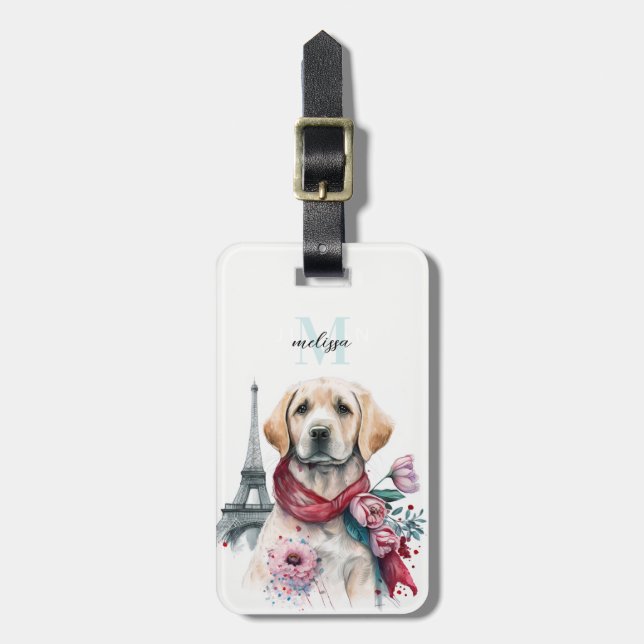 Étiquette À Bagage Étiquettes des bagages Labrador Retriever (Devant Vertical)
