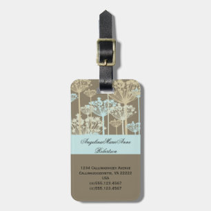 Étiquette À Bagage Étiquettes florales de bagage de pissenlits ens