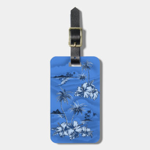 Étiquette À Bagage Étiquettes hawaïennes de bagage de plage de