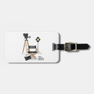 Étiquette À Bagage Étiquettes réglées de bagage de cinéaste
