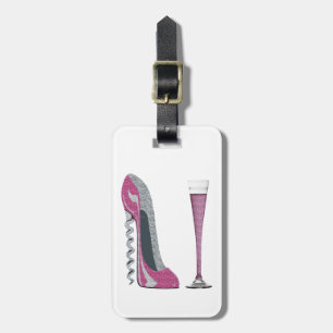 Étiquette À Bagage Étiquettes stylets de bagage d'art de chaussure