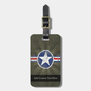 Étiquette À Bagage Étoile Vintage patriotique militaire