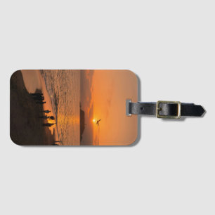 Étiquette À Bagage Étui de téléphone Coucher de soleil sur la plage d