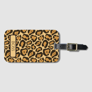 Étiquette À Bagage Étui pour iPhone à motif animal, ajoutez votre nom