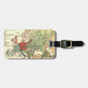 Étiquette À Bagage Europe Carte Pays Antique Mondiale