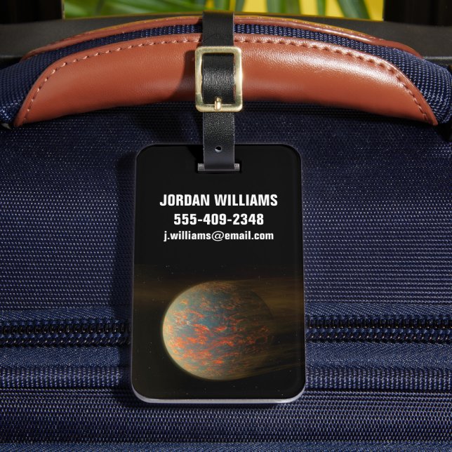 Étiquette À Bagage Exoplanet 55 Cancri E Et Sa Surface Moulée (Insitu Rectoal 2)